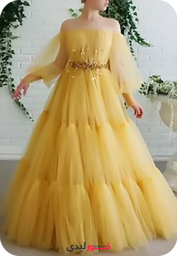 فستان اصفر سهره