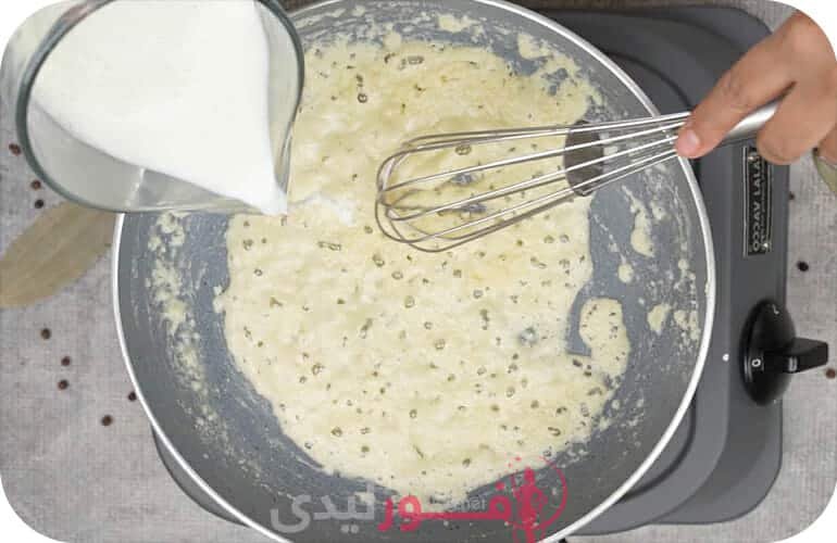 صوص البشاميل الابيض فى المنزل